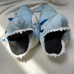 Step into my shark mouth. So cool slippers. Size Xl. 10-11